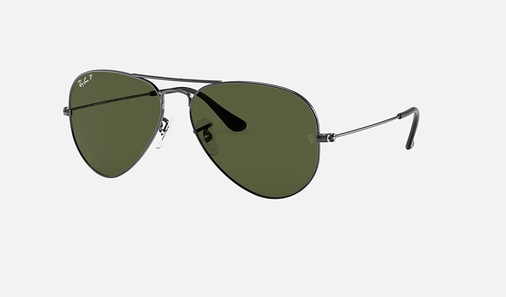 AVIATOR CLASSIC Sunglasses in Gunmetal and G-15 Green Polarized