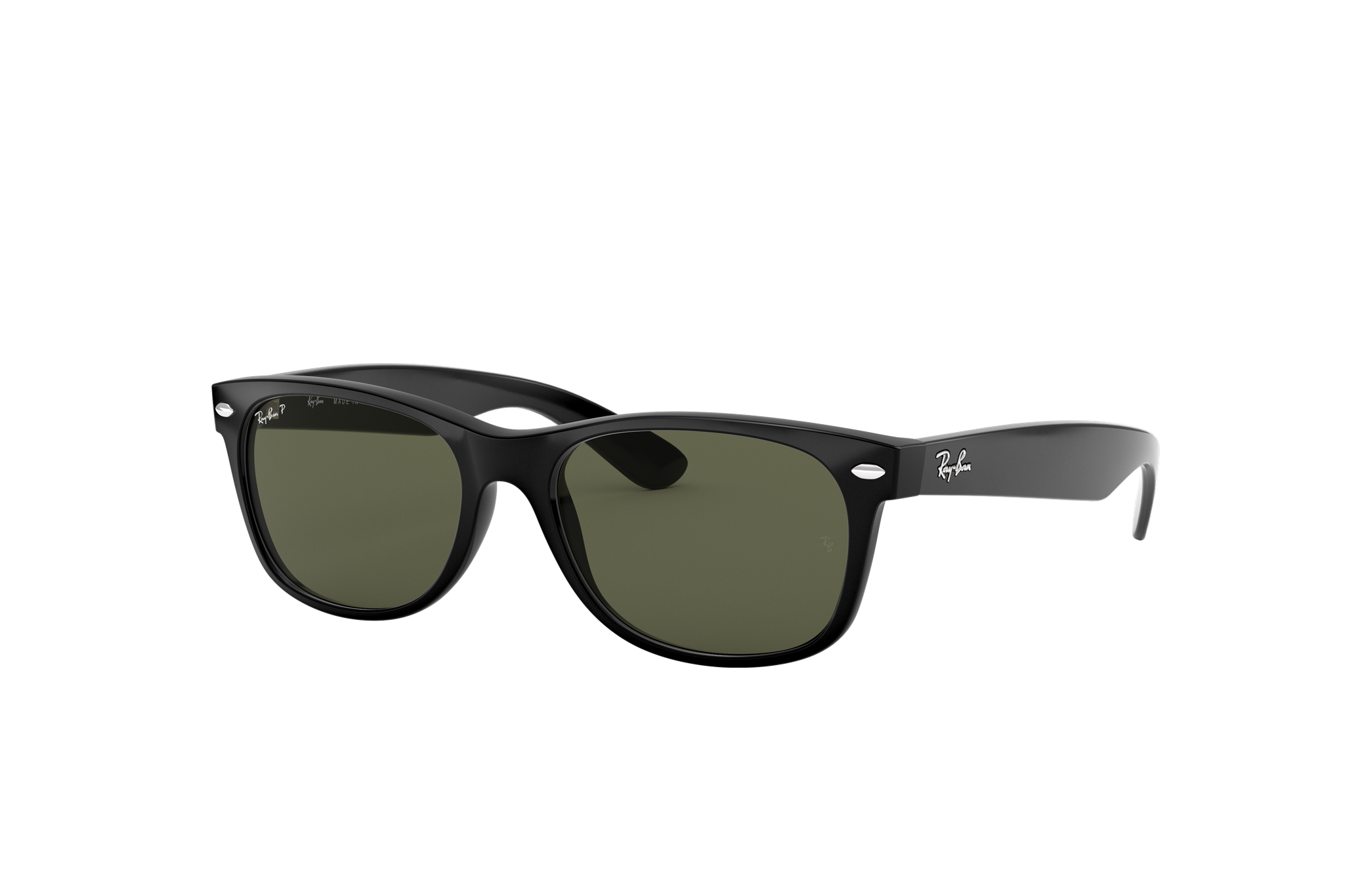 ray ban black and green