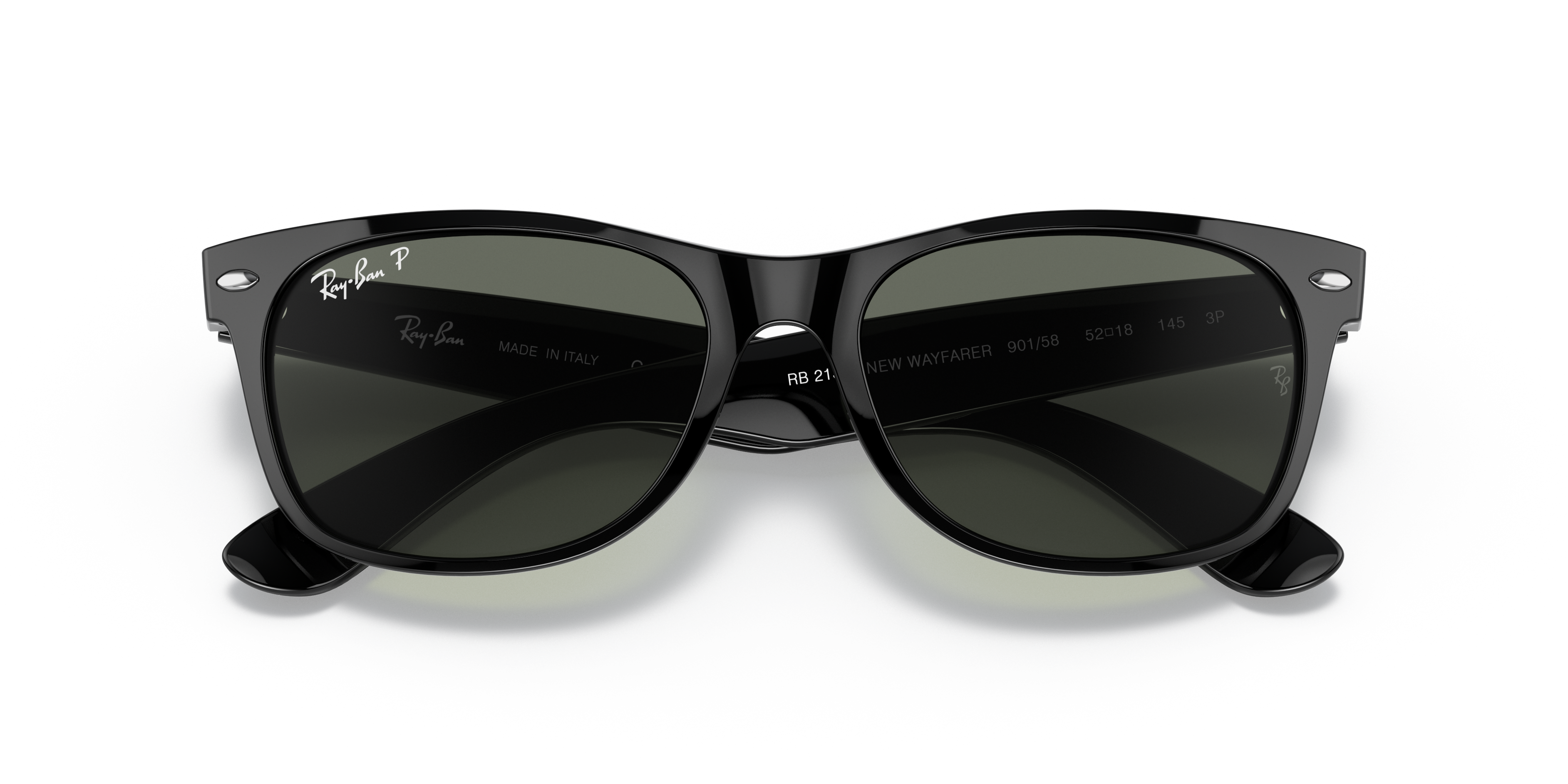 New Wayfarer Classic Sunglasses in Black On Gold and Green | Ray-Ban®