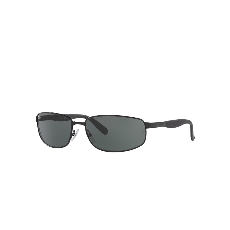 Ray-Ban Rb3254 Sunglasses Matte Black Frame Green Lenses 61-16