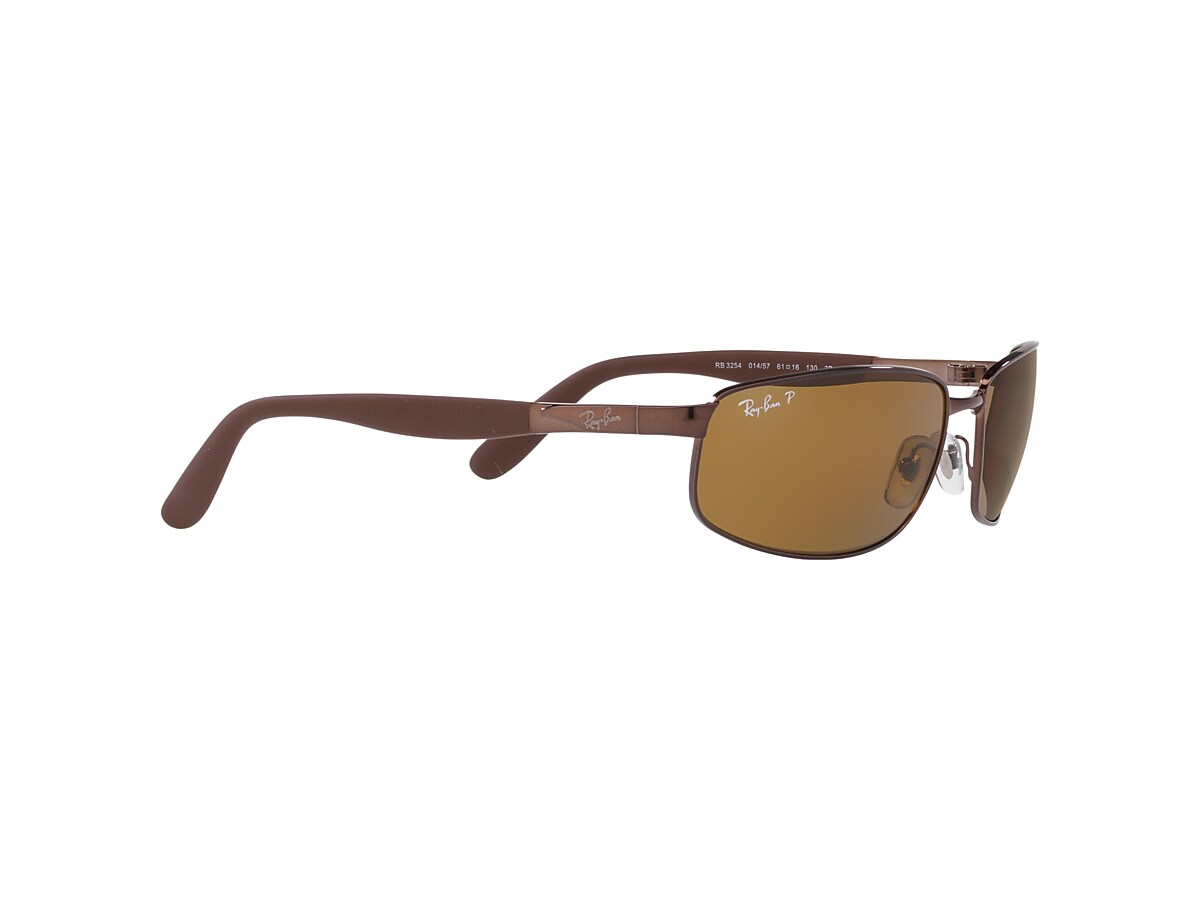 Ray-Ban Rb3254 Sunglasses Brown Frame Brown Lenses Polarized 61-16