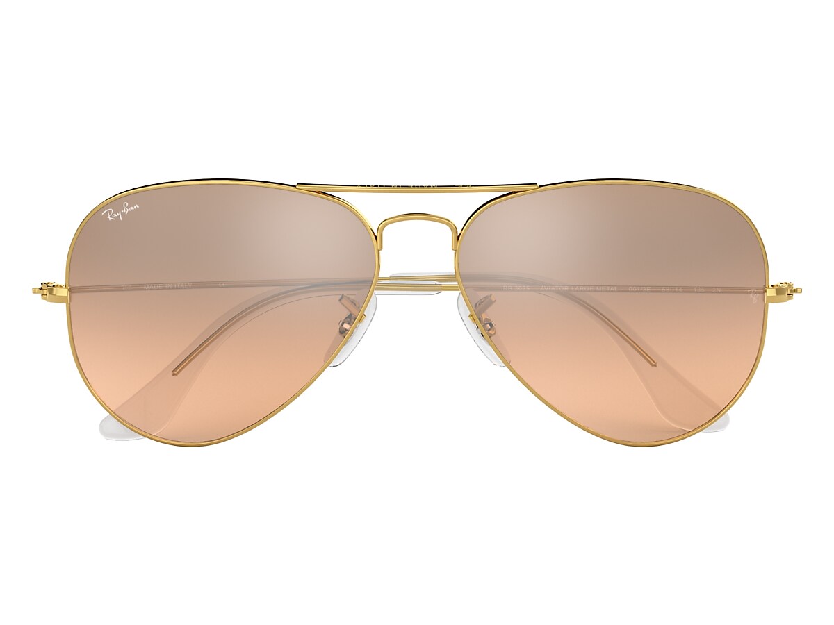 AVIATOR GRADIENT Sunglasses in Arista Gold and Silver Pink RB3025 Ray Ban GB