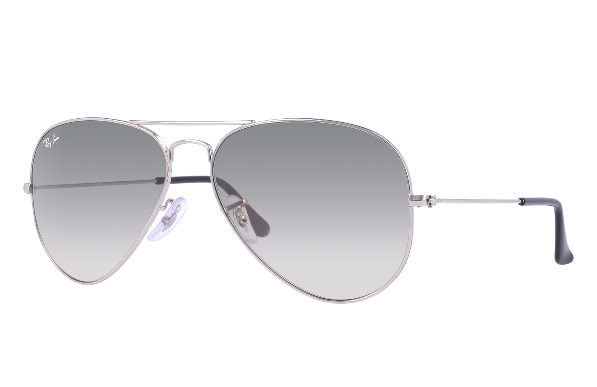 ray ban aviator light gray gradient