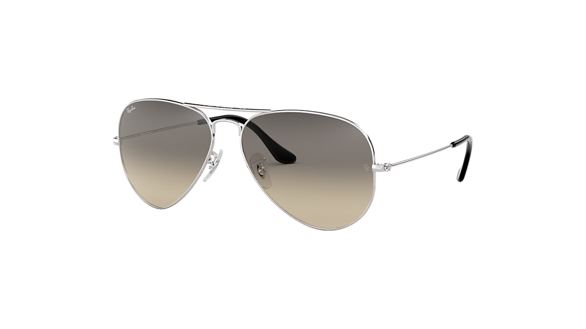 AVIATOR GRADIENT Sunglasses in Silver and Grey - RB3025 | Ray 