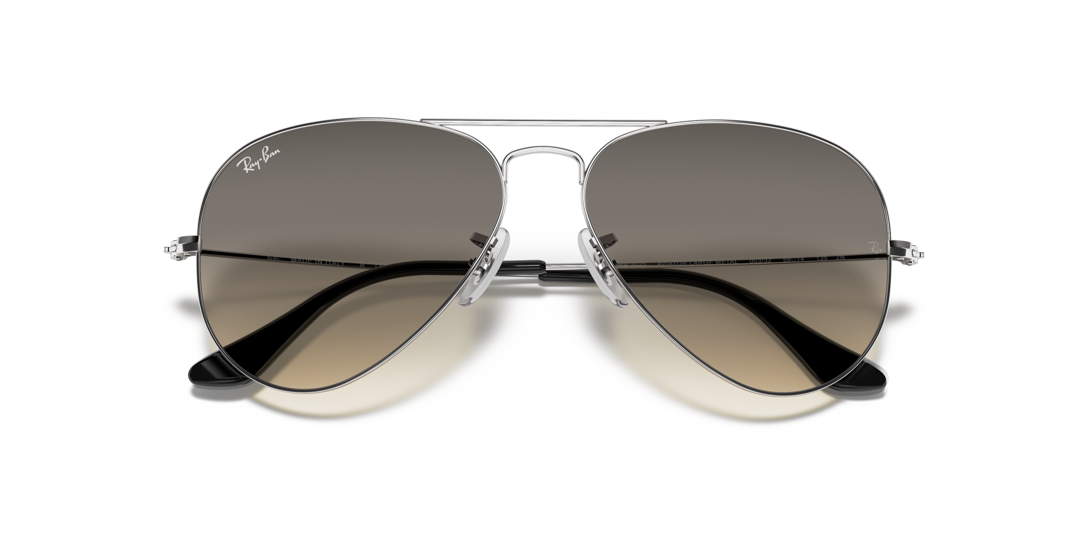 ray ban pilot silver