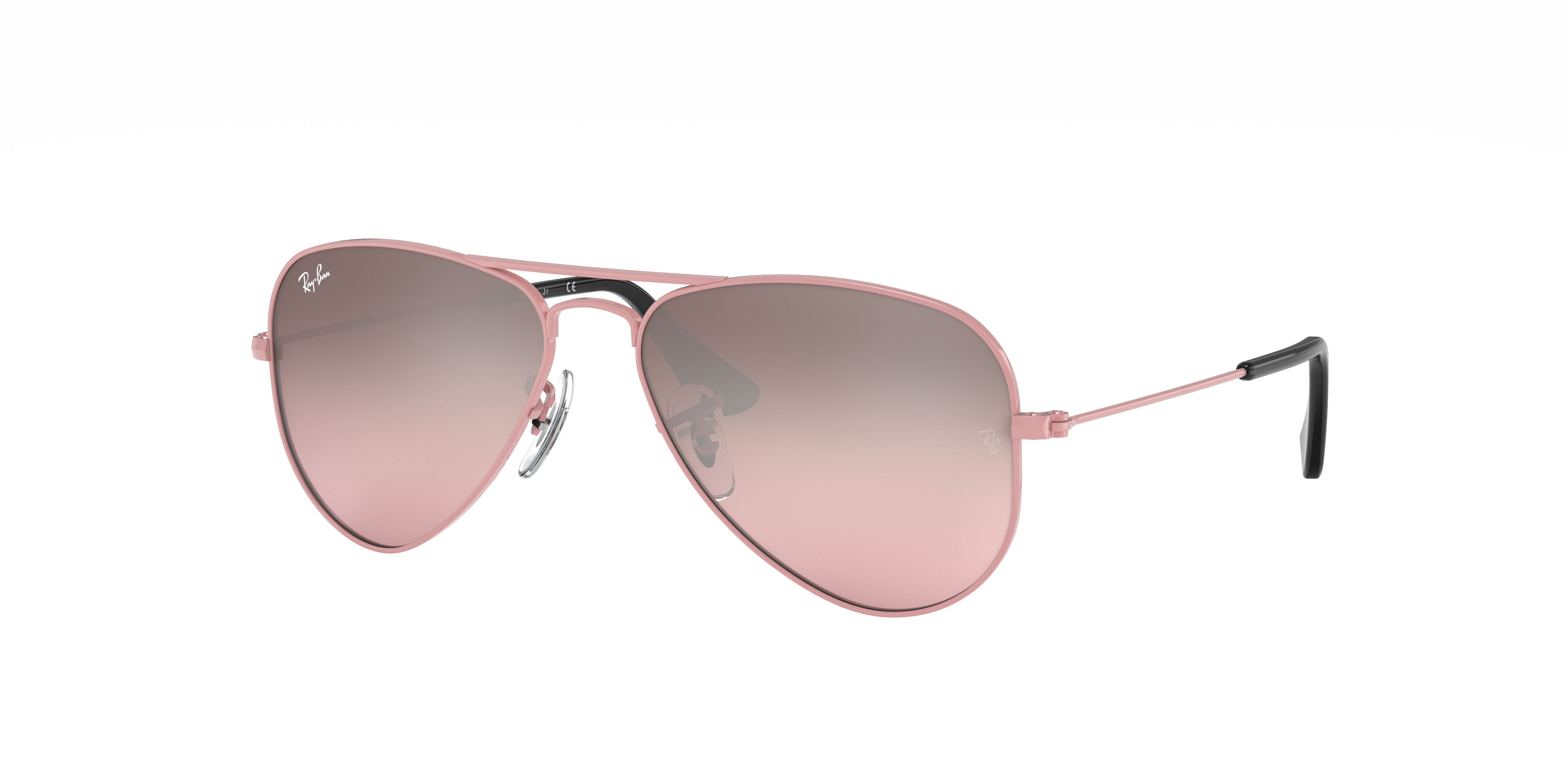 Aviator Kids Sunglasses in Pink and Pink | Ray-Ban®