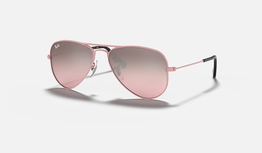 Aviator Kids Sunglasses in Pink and Pink | Ray-Ban®