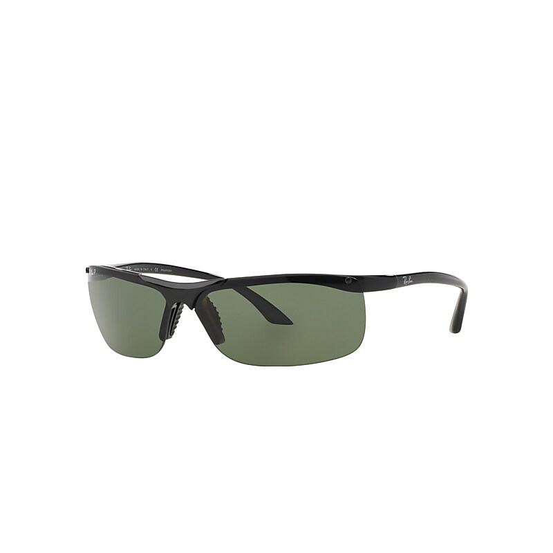 Ray-Ban Rb4085 Sunglasses Black Frame Green Lenses Polarized 68-10