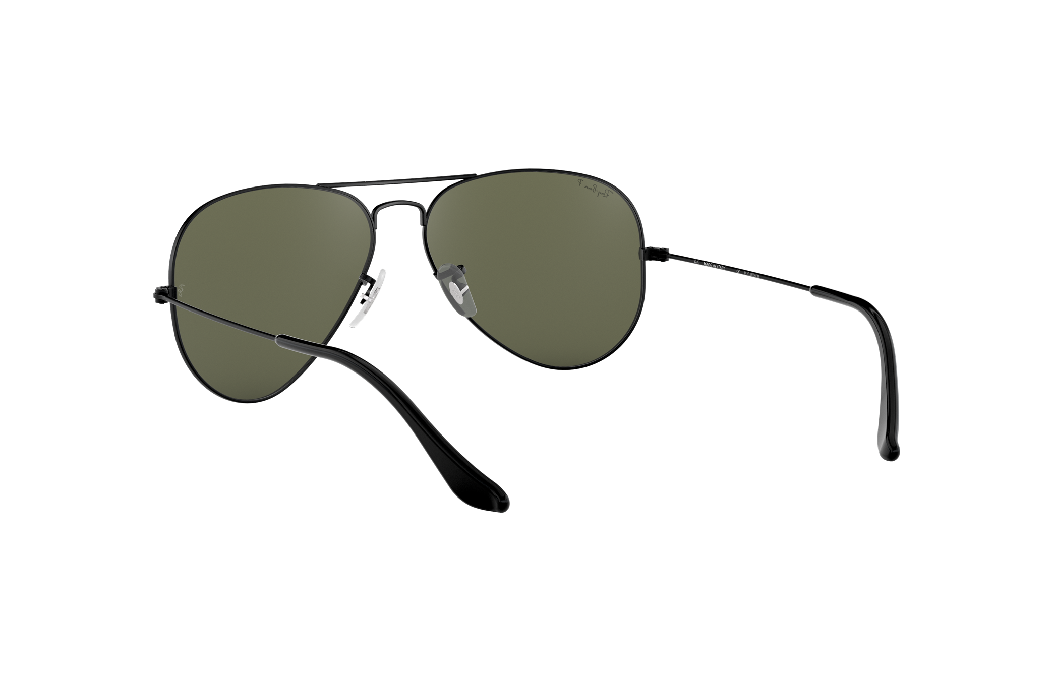 black ray ban aviators