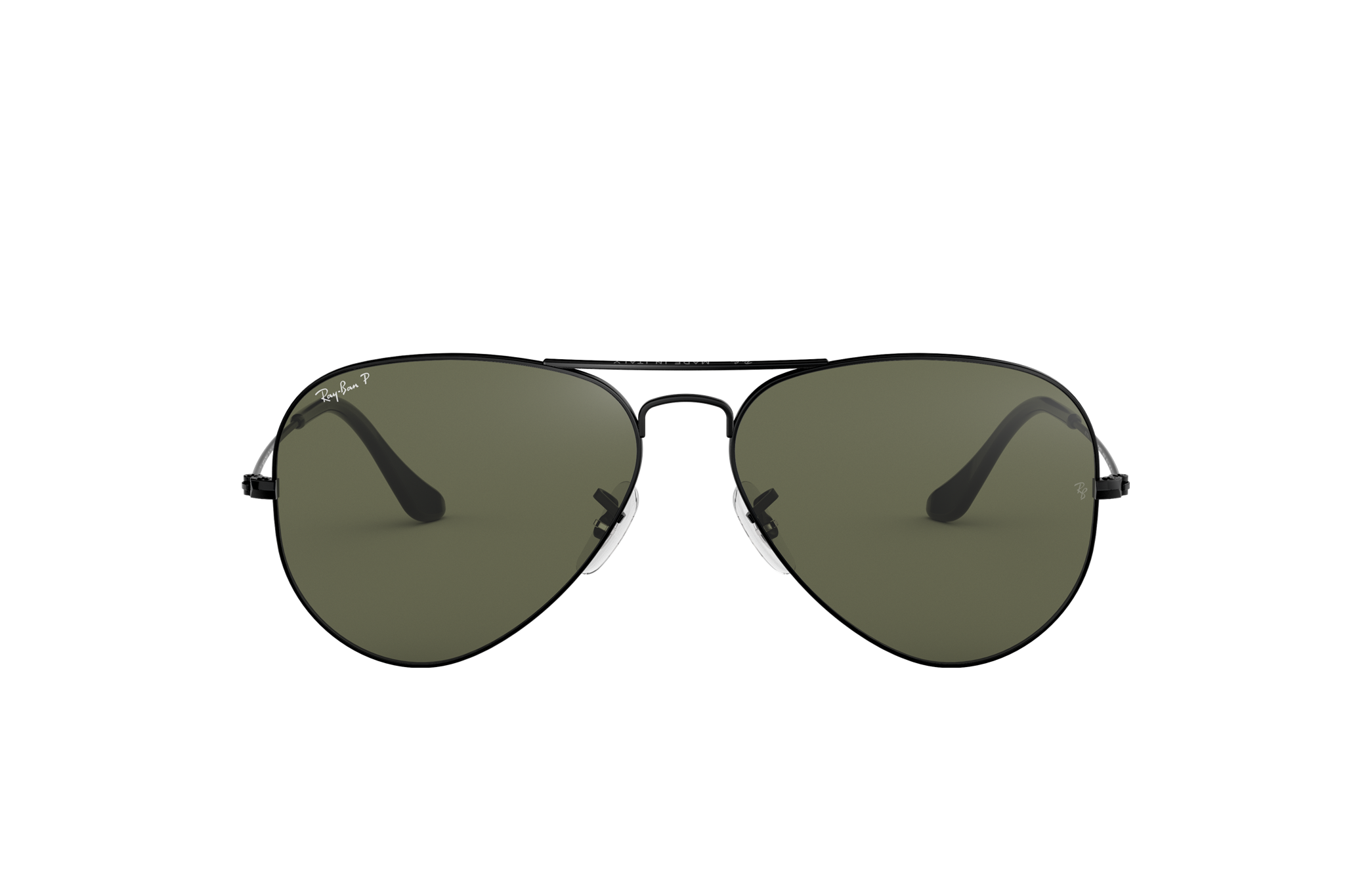 black ray ban aviators