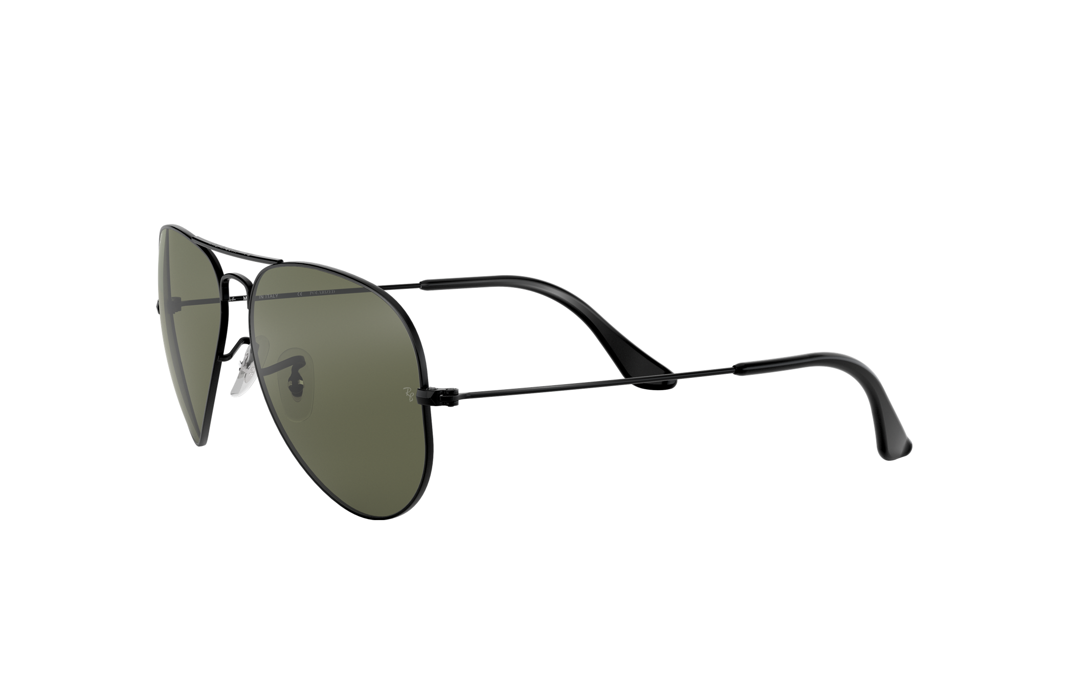 Aviator Classic Sunglasses in Black and Green | Ray-Ban®