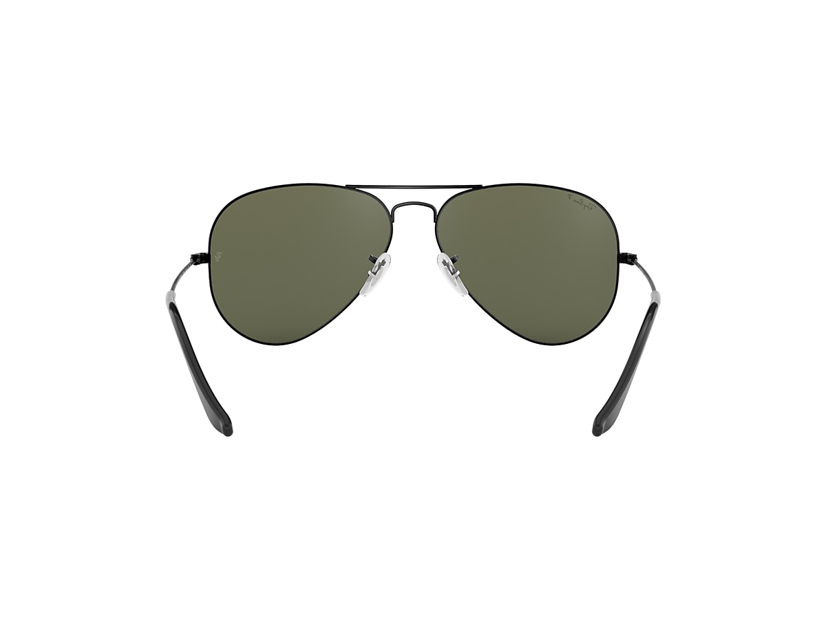 Aviator Classic Sunglasses in Black and Green | Ray-Ban®