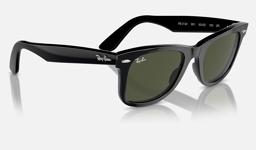 Original Wayfarer Classic Sunglasses In Black And Green Ray Ban
