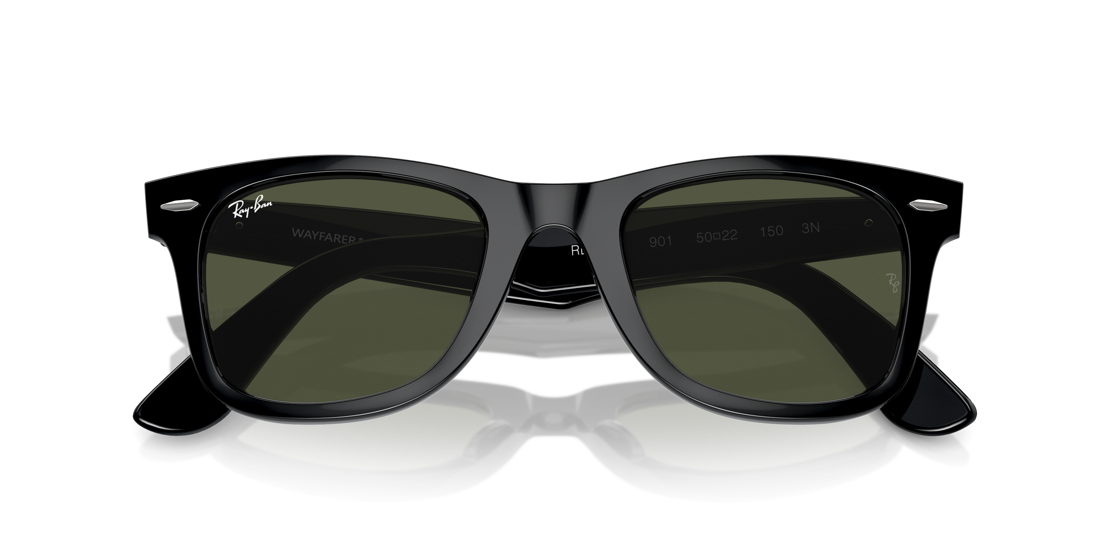 Original Wayfarer Classic Sunglasses in Black On Gold and G-15 