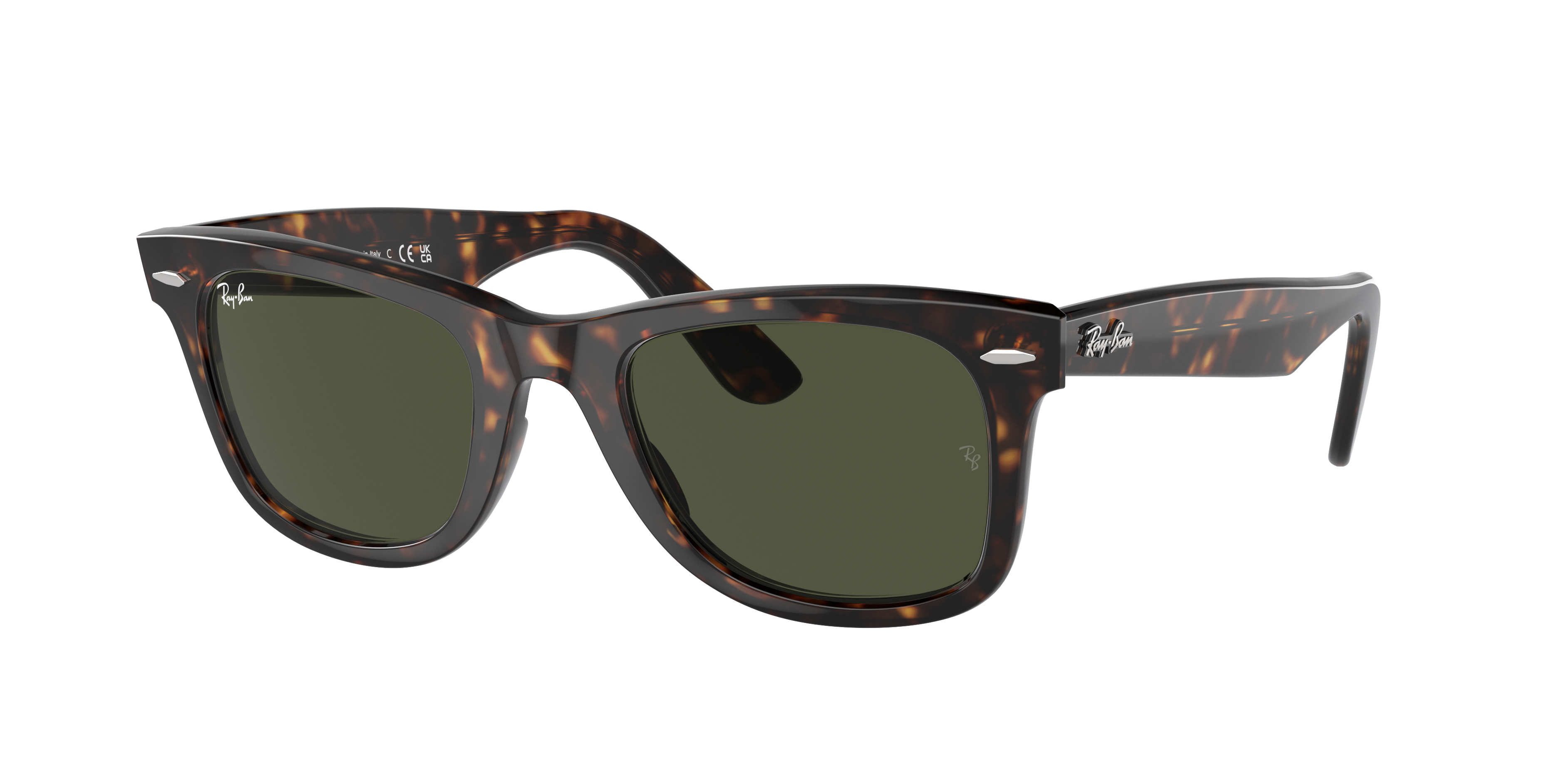 Gewoon overlopen wijsheid rivier Original Wayfarer Classic Sunglasses in Tortoise and Green | Ray-Ban®