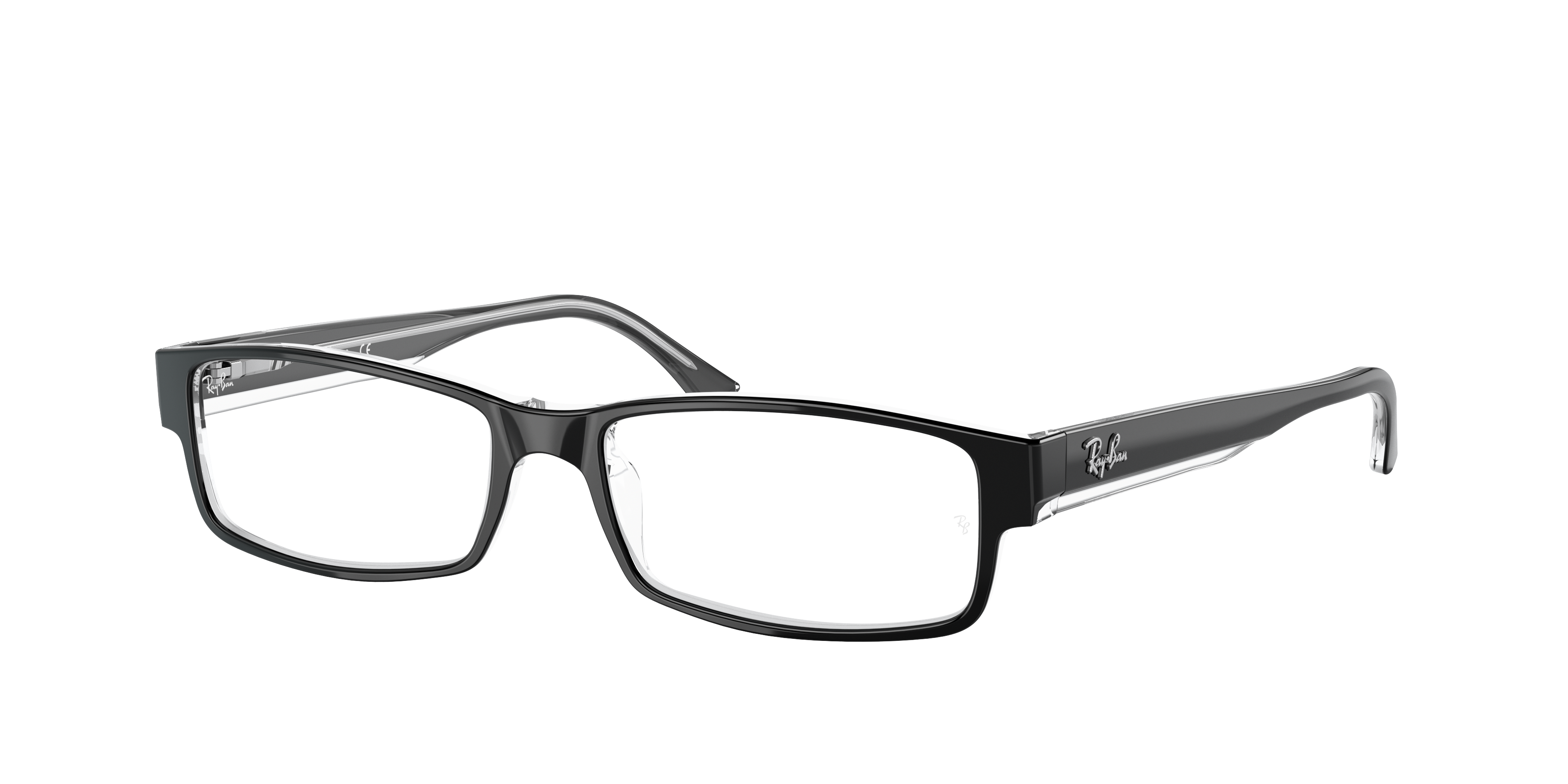 Archaïsch micro bodem Rb5114 Optics Eyeglasses with Black On Transparent Frame | Ray-Ban®