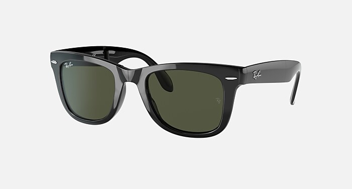 WAYFARER FOLDING CLASSIC Sunglasses in Black and Green 