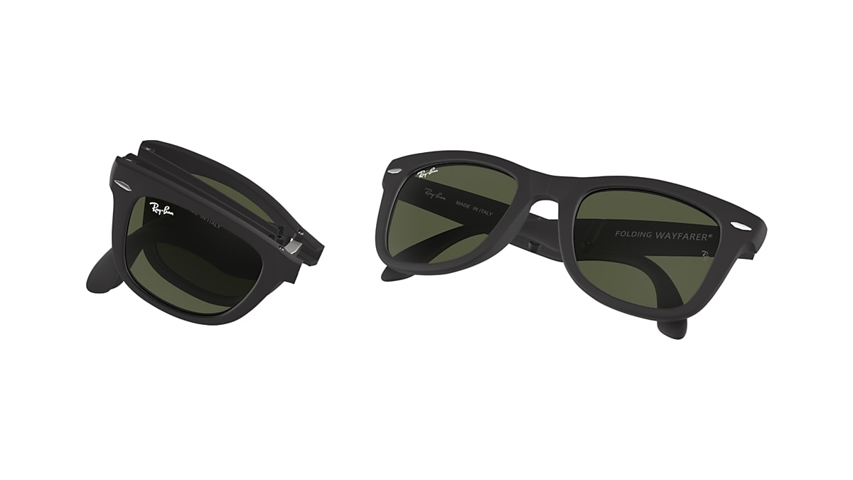 forbruger progressiv Tilbageholdenhed WAYFARER FOLDING CLASSIC Sunglasses in Black and Green - RB4105 | Ray-Ban®  US
