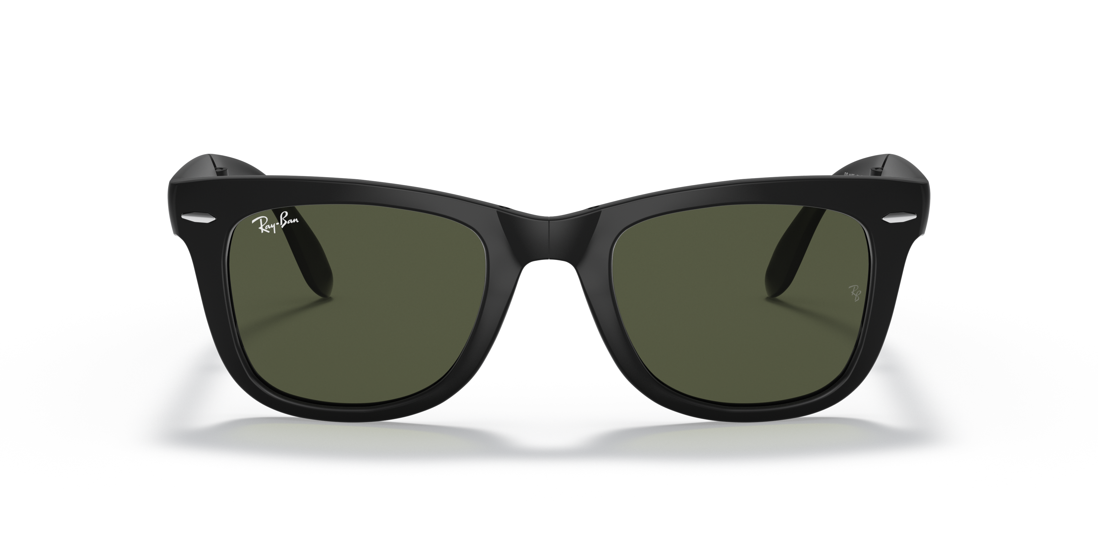 レイバン公式ストア】 Ray-Ban® 折りたたみ式wayfarer（ウェイファーラー）クラシック サングラス | ブラック X グリーン