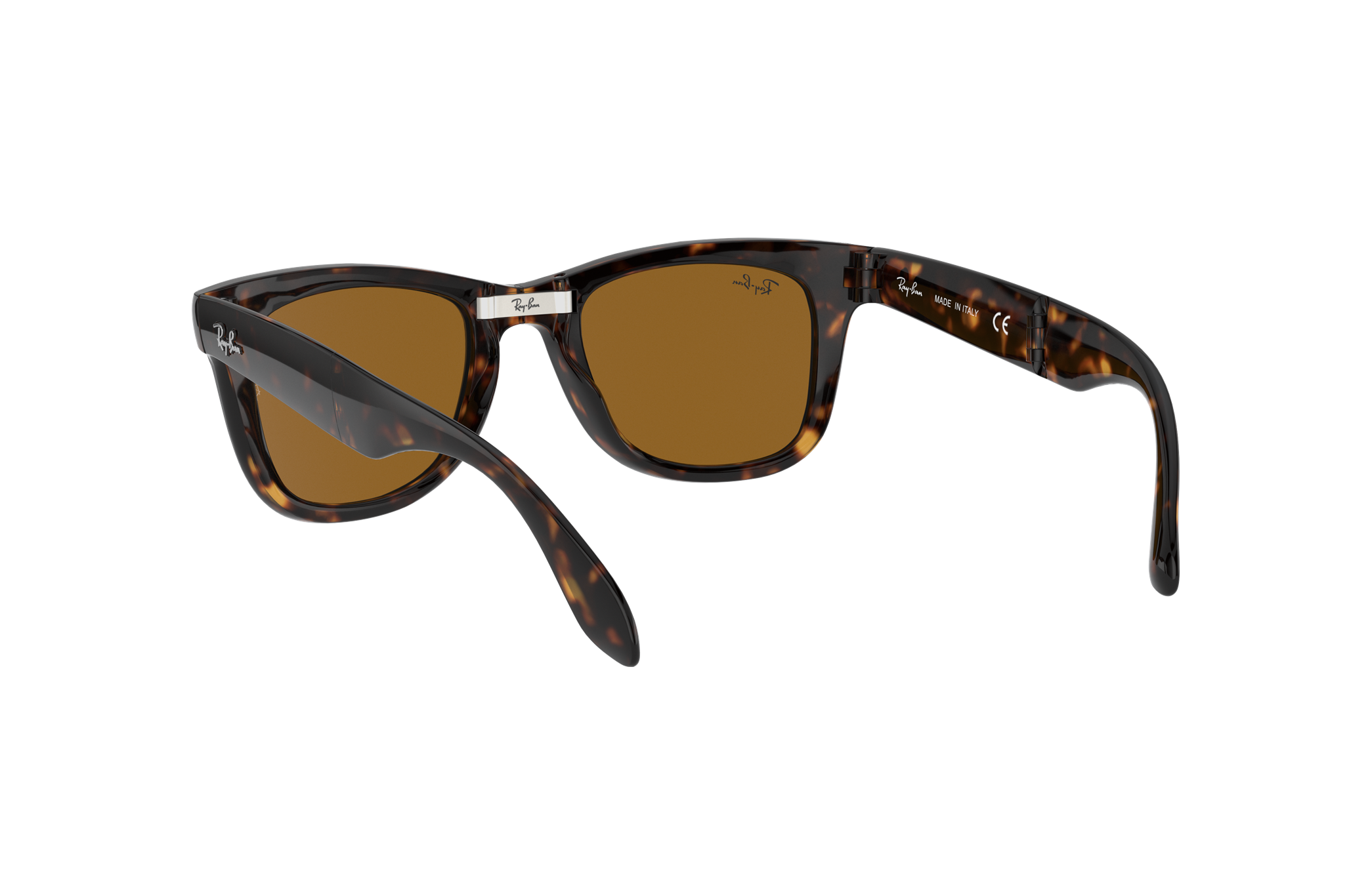 Occhiali da Sole Wayfarer Classic Pieghevoli in Tartarugato e Marrone | Ray- Ban®