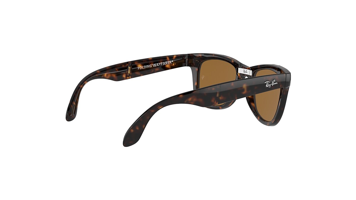 WAYFARER FOLDING CLASSIC Sunglasses in Light Havana and Brown 