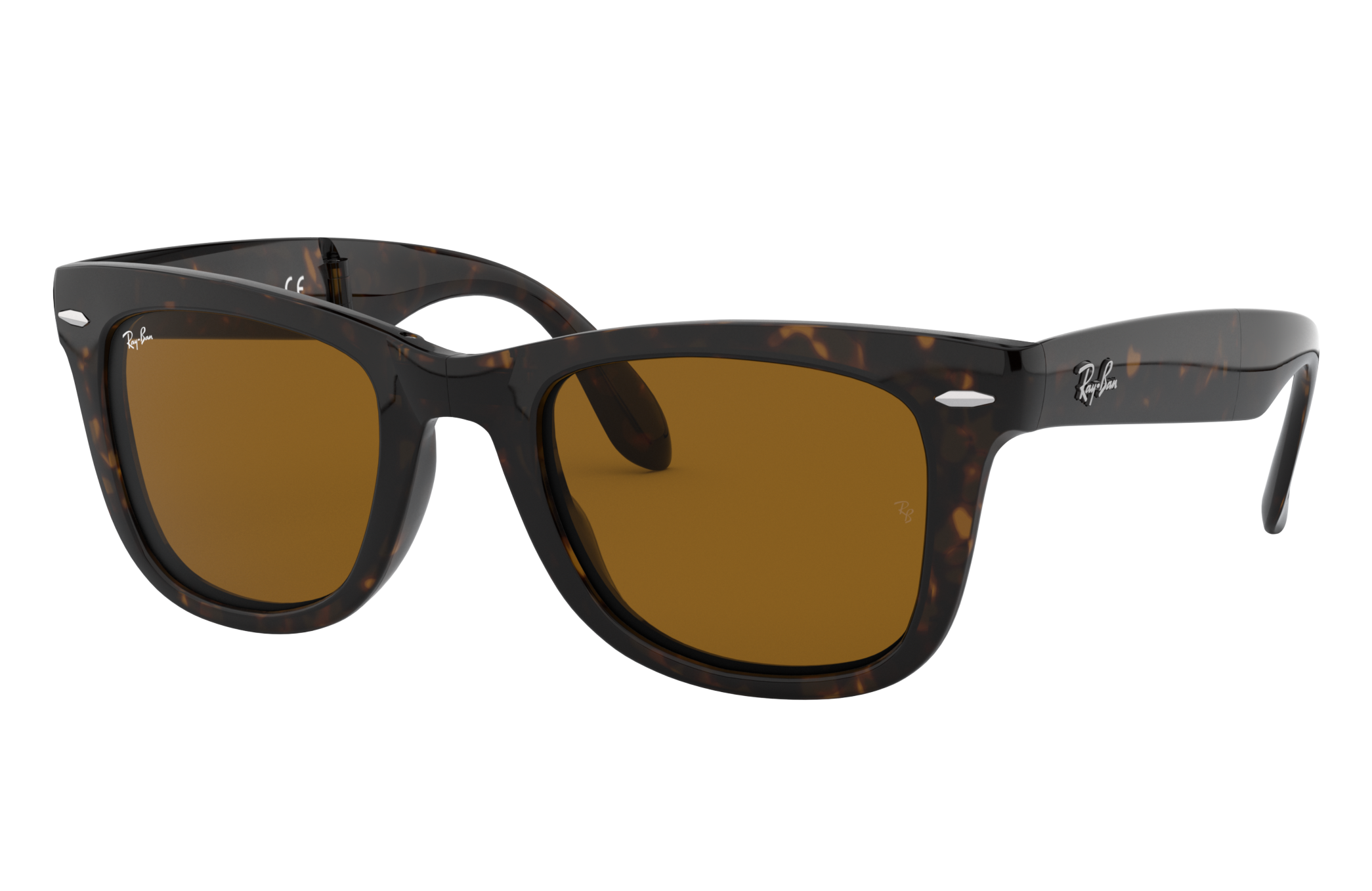 CLUBMASTER FOLDING Sunglasses in Black and Green - RB2176 | Ray-Ban® US