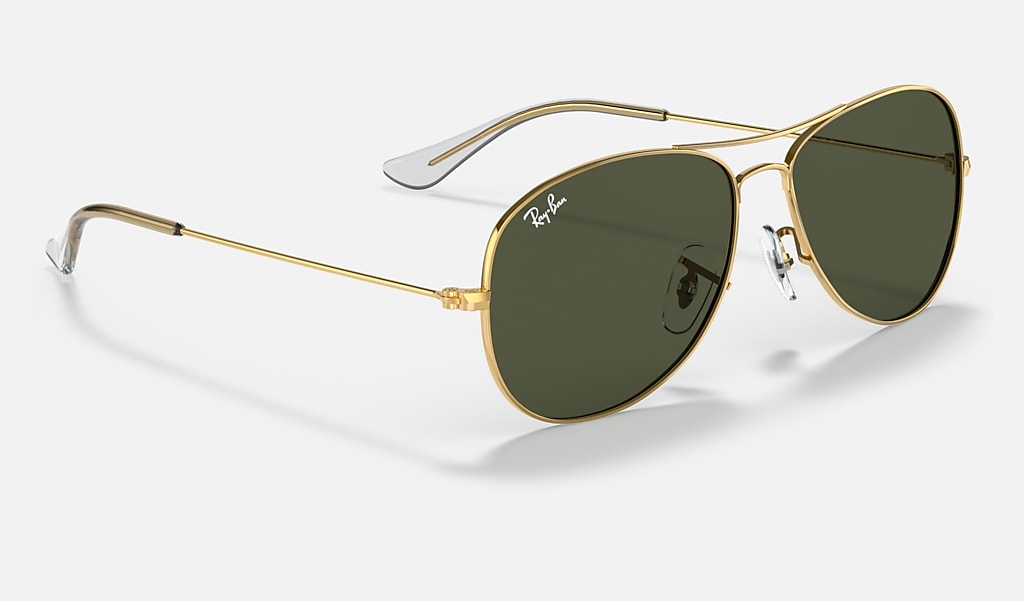 frokost guitar uhyre Ray-Ban Cockpit RB3362 Gold - Metal - Green Lenses - 0RB3362 59 001 | Ray- Ban® USA