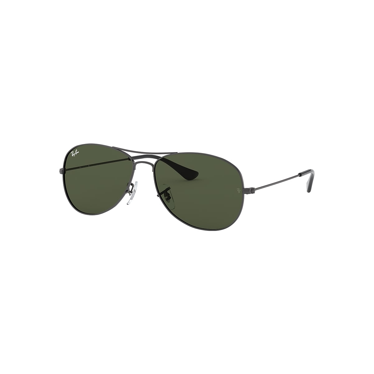 Cockpit Sunglasses in Gunmetal and Green | Ray-Ban®