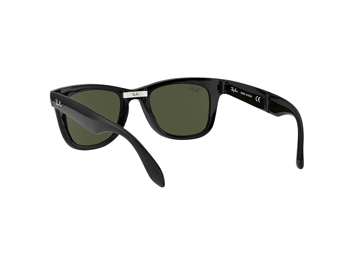 レイバン公式ストア】 Ray-Ban® WAYFARER FOLDING CLASSIC サングラス | ブラック X G-15 グリーン -  RB4105