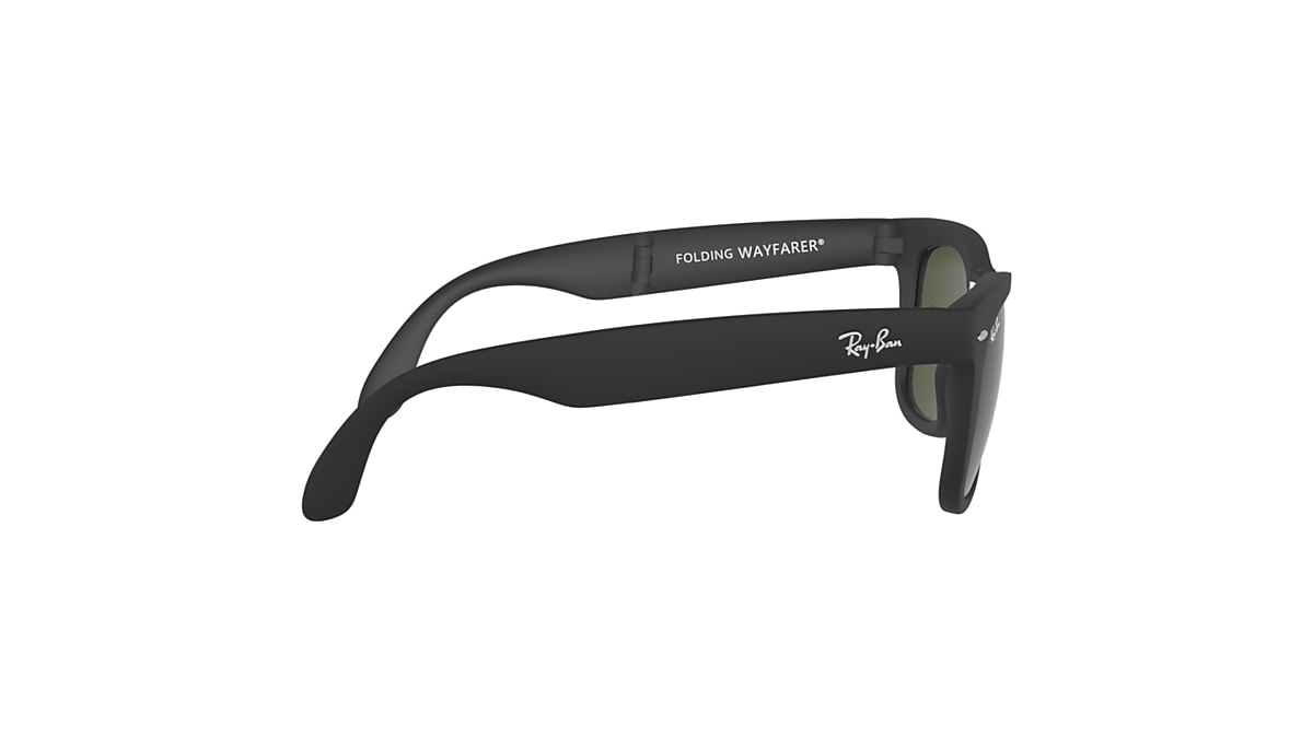 WAYFARER FOLDING CLASSIC Sunglasses in Black and G-15 Green