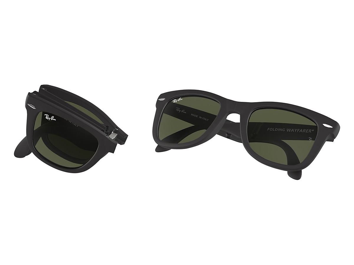 Gafas de Sol WAYFARER FOLDING CLASSIC en Negro y G-15 verde