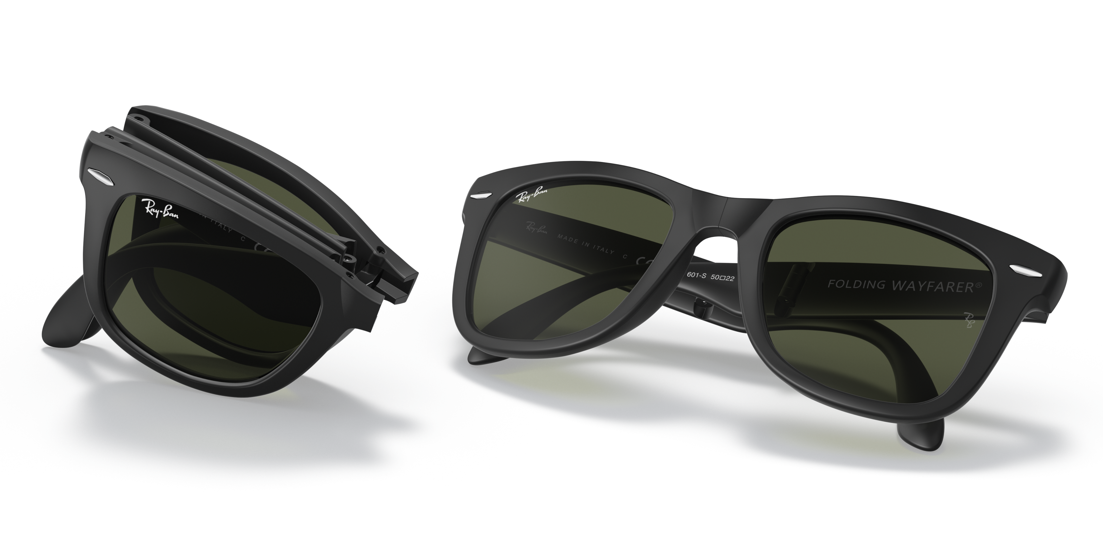 ray ban folding wayfarer matte black