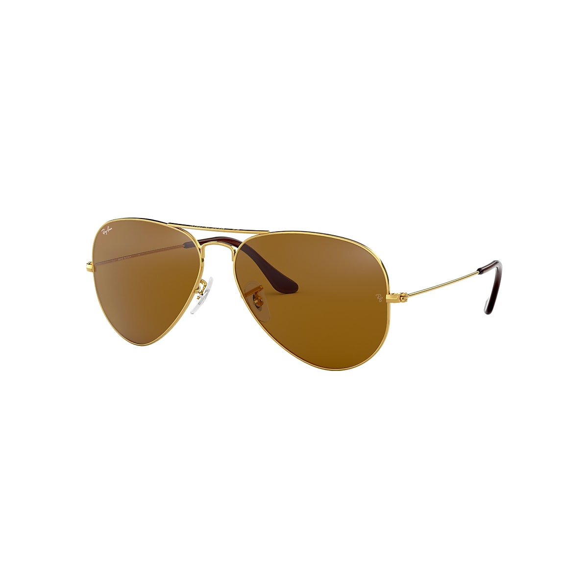 Aviator Classic Sunglasses in Gold and Brown | Ray-Ban®