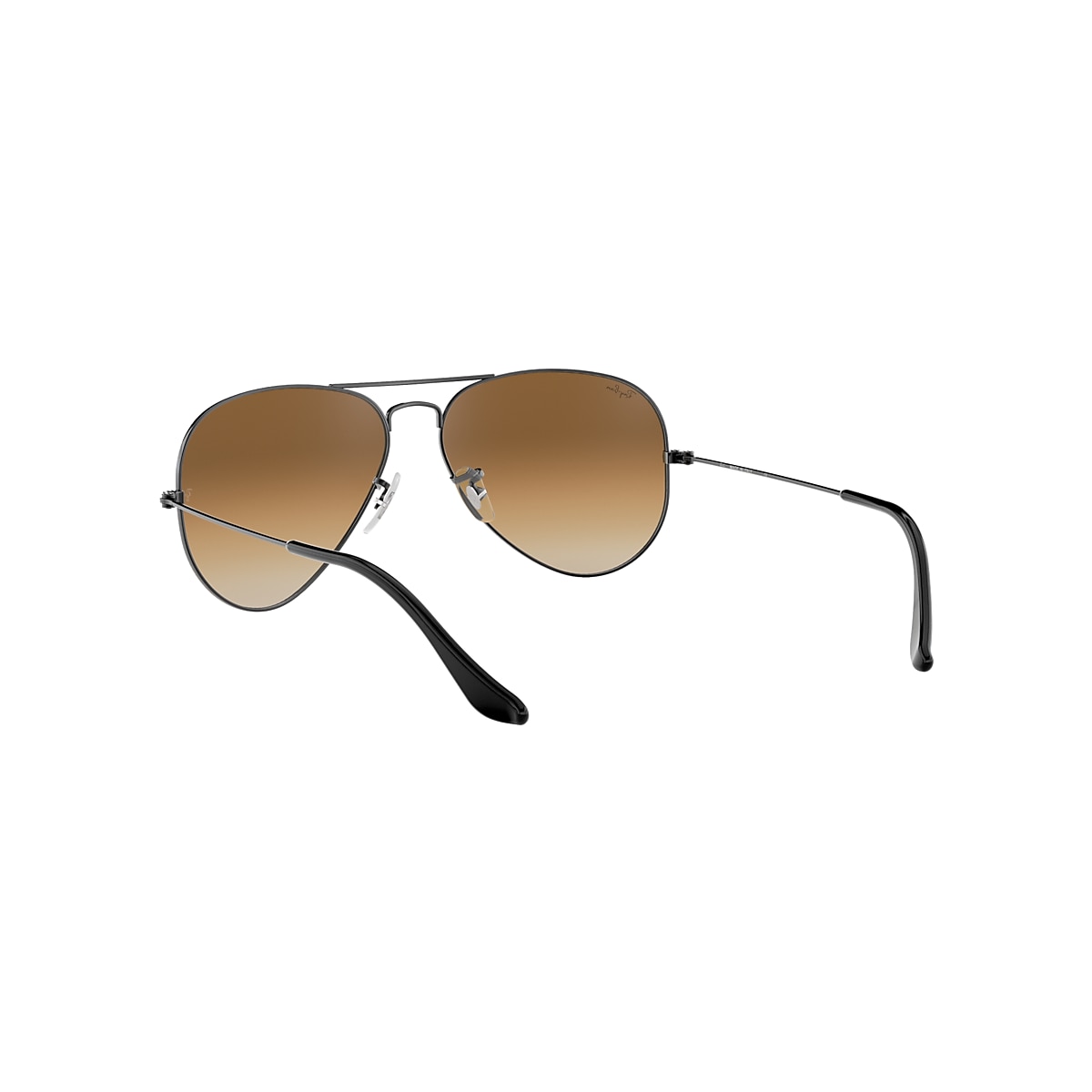 Occhiali da Sole AVIATOR GRADIENT in Gunmetal e Marrone Chiaro - RB3025