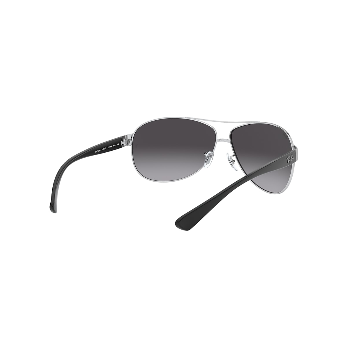 RB3386 Sunglasses in Silver and Light Grey Gradient Dark RB3386 Sunglasses in Silver and Light Grey Gradient Dark