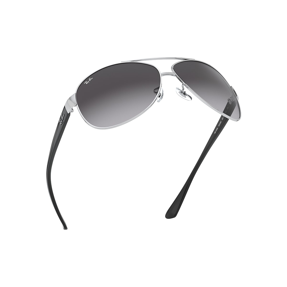 RB3386 Sunglasses in Silver and Light Grey Gradient Dark RB3386 Sunglasses in Silver and Light Grey Gradient Dark