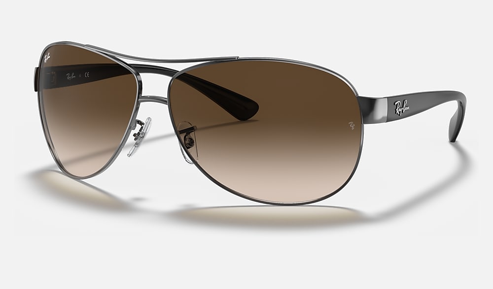 smag transportabel Descent RB3386 Sunglasses in Gunmetal and Brown - RB3386 | Ray-Ban® EU