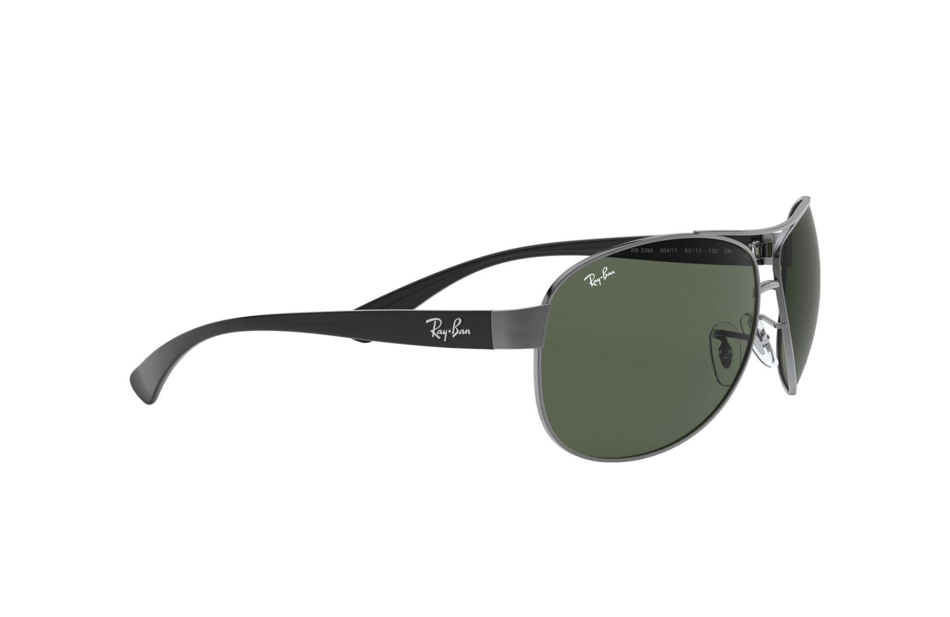 Rb3386 Sunglasses in Gunmetal and Green 