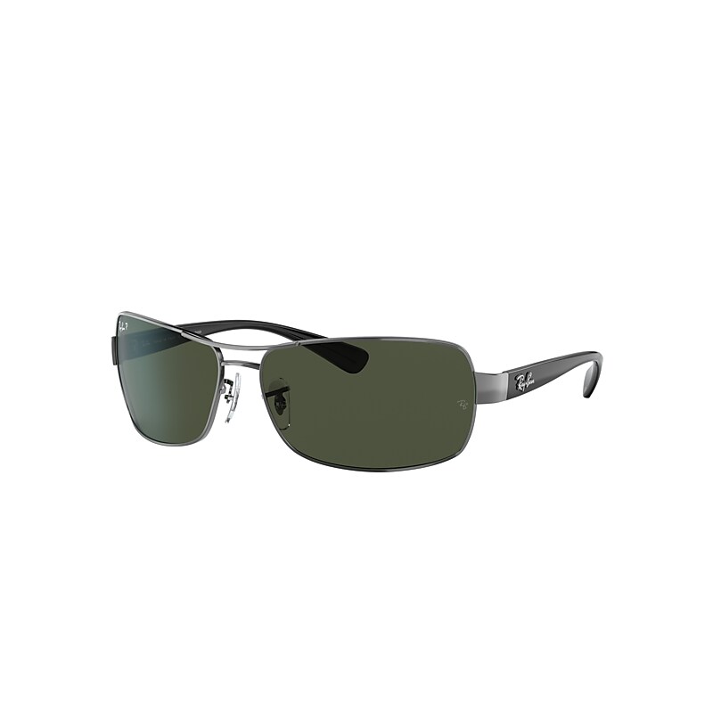 Ray-Ban Rb3379 Sunglasses Black Frame Green Lenses Polarized 64-15