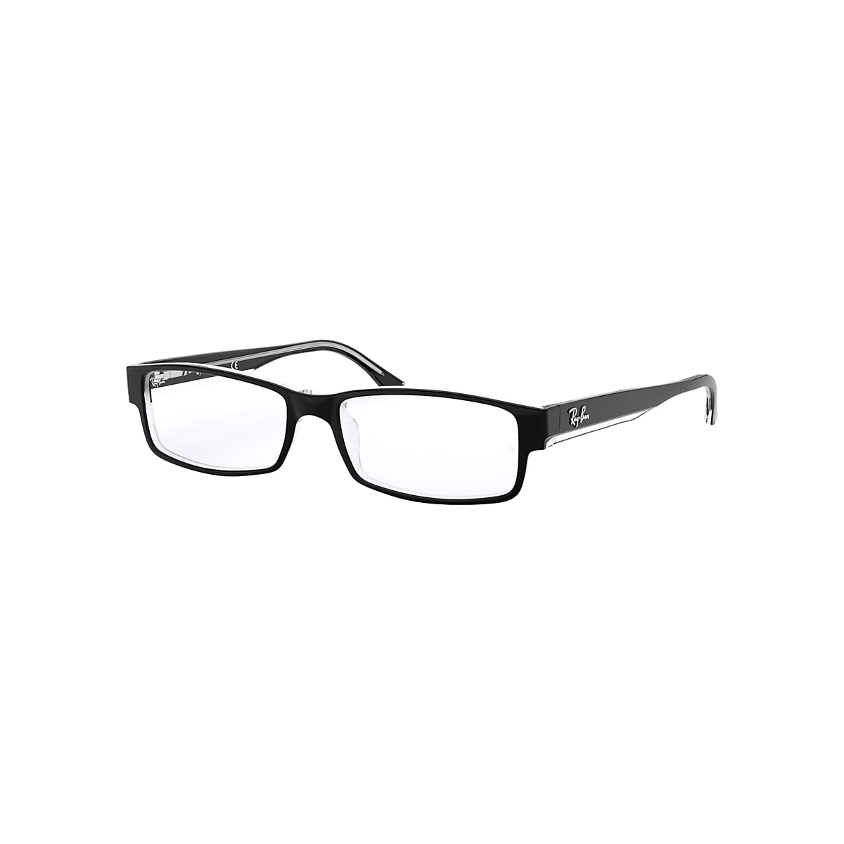 RB5114 OPTICS Eyeglasses with Black On Transparent Frame