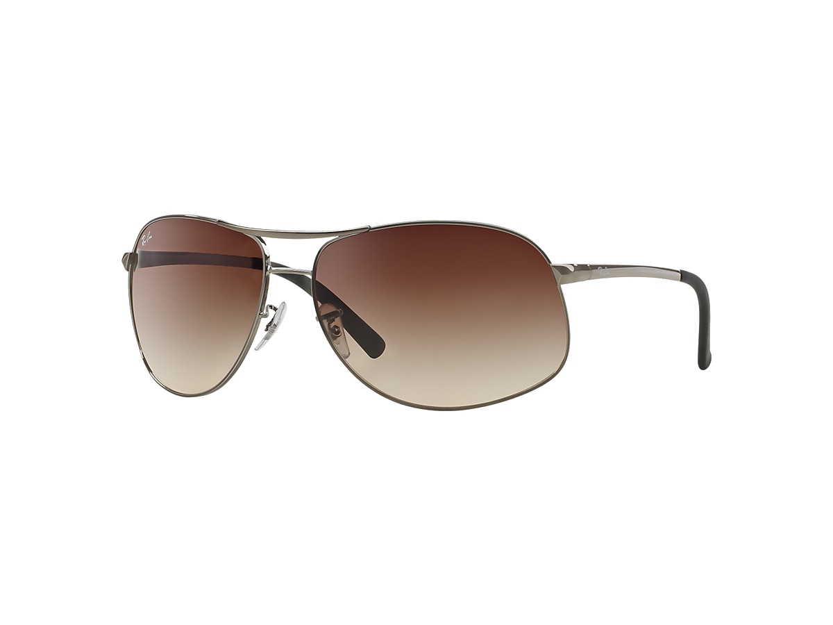 Integratie Zwitsers ruw Rb3387 Sunglasses in Gunmetal and Brown | Ray-Ban®
