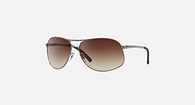 Ray-Ban サングラス RB3387 RB3387 Sunglasses in Gunmetal and Brown - RB3387 | Ray-Ban® US
