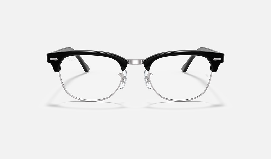 Disgrace bullet Patois Clubmaster Optics Eyeglasses with Black On Silver Frame | Ray-Ban®