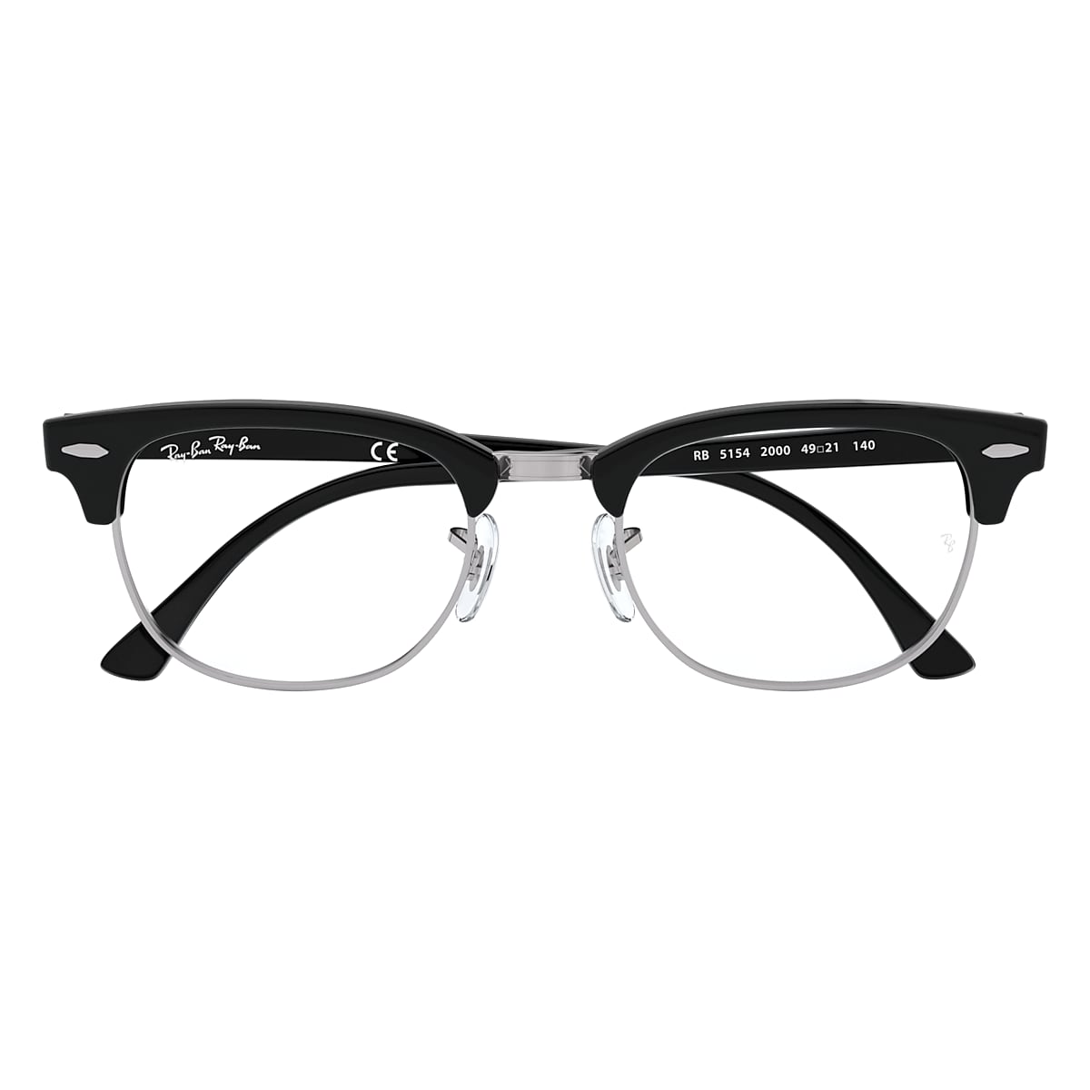 レイバン公式ストア】 Ray-Ban® CLUBMASTER OPTICS メガネ | シルバー 