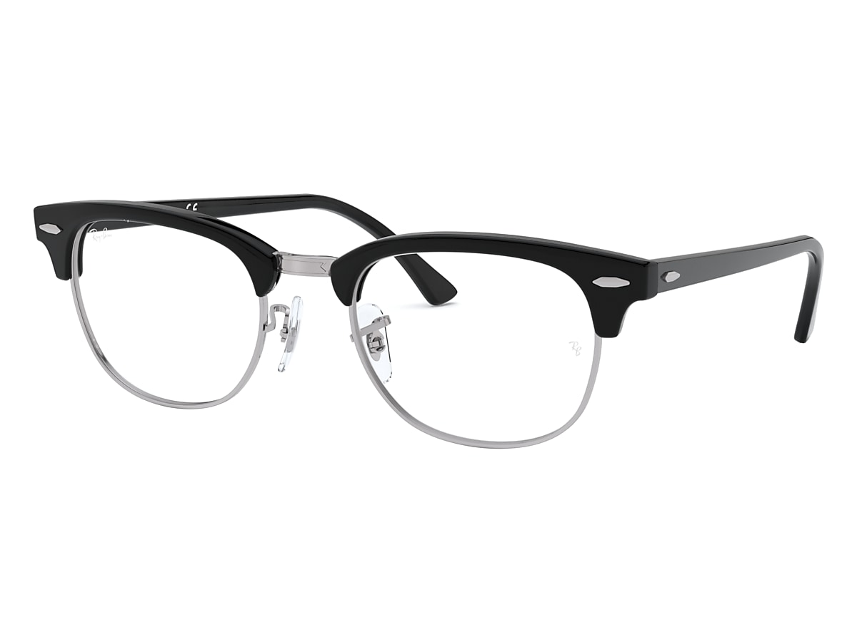 Begrijpen Digitaal mengsel Clubmaster Optics brillen met Black On Silver montuur | Ray-Ban®