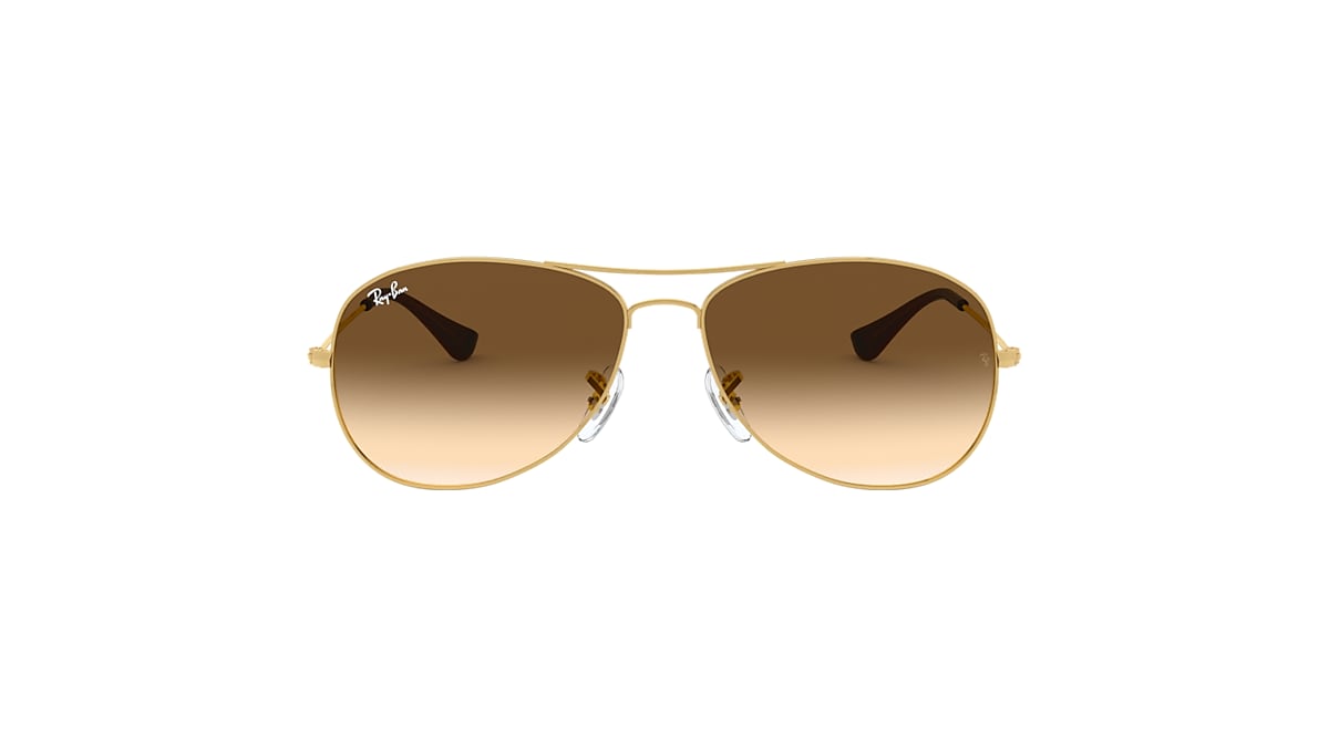 component Oogverblindend puzzel COCKPIT Sunglasses in Gold and Light Brown - RB3362 | Ray-Ban® US