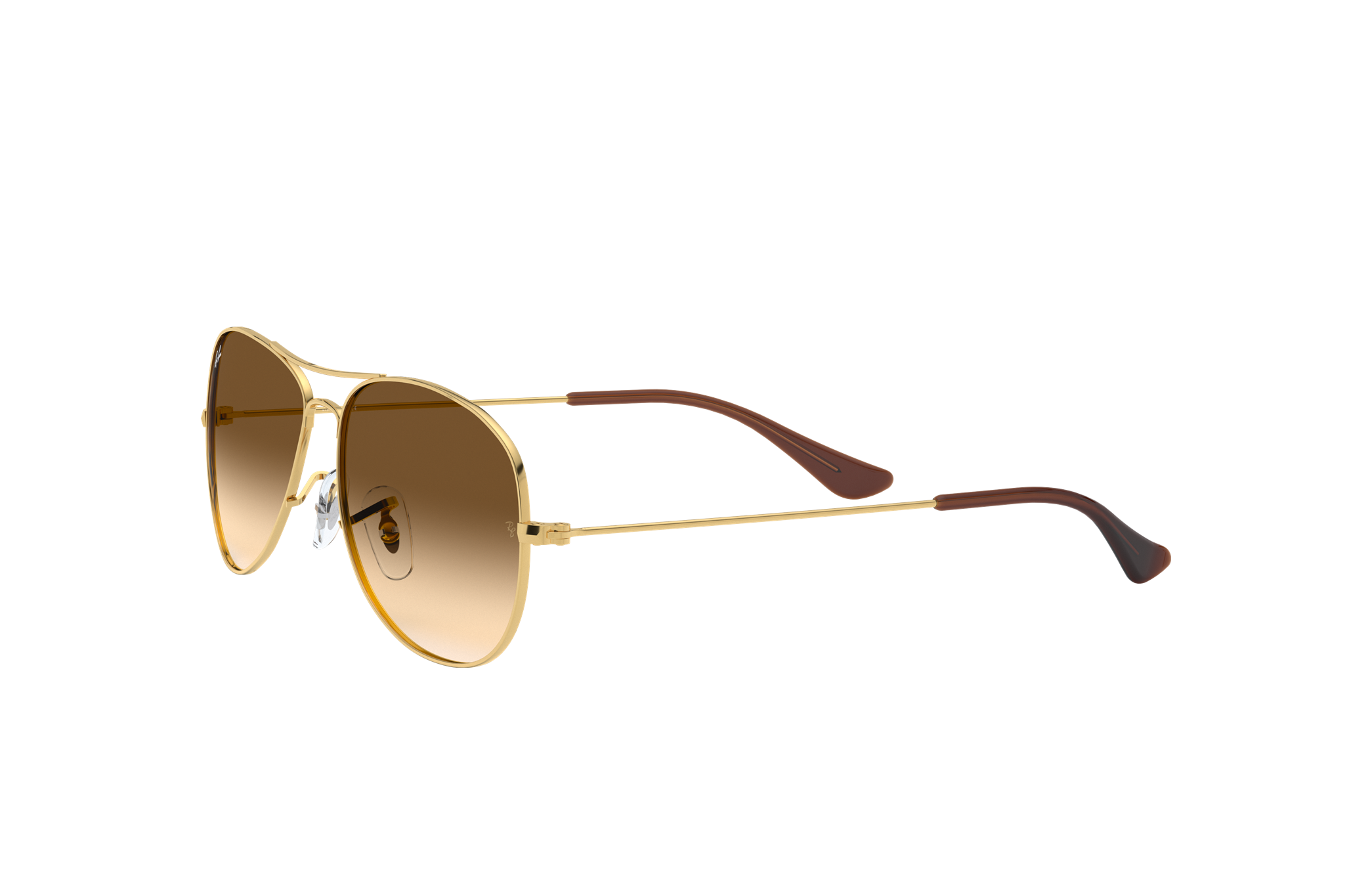 ray ban cockpit gold brown gradient