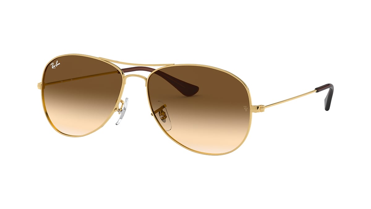 trådløs Undertrykkelse milits COCKPIT Sunglasses in Gold and Light Brown - RB3362 | Ray-Ban® US
