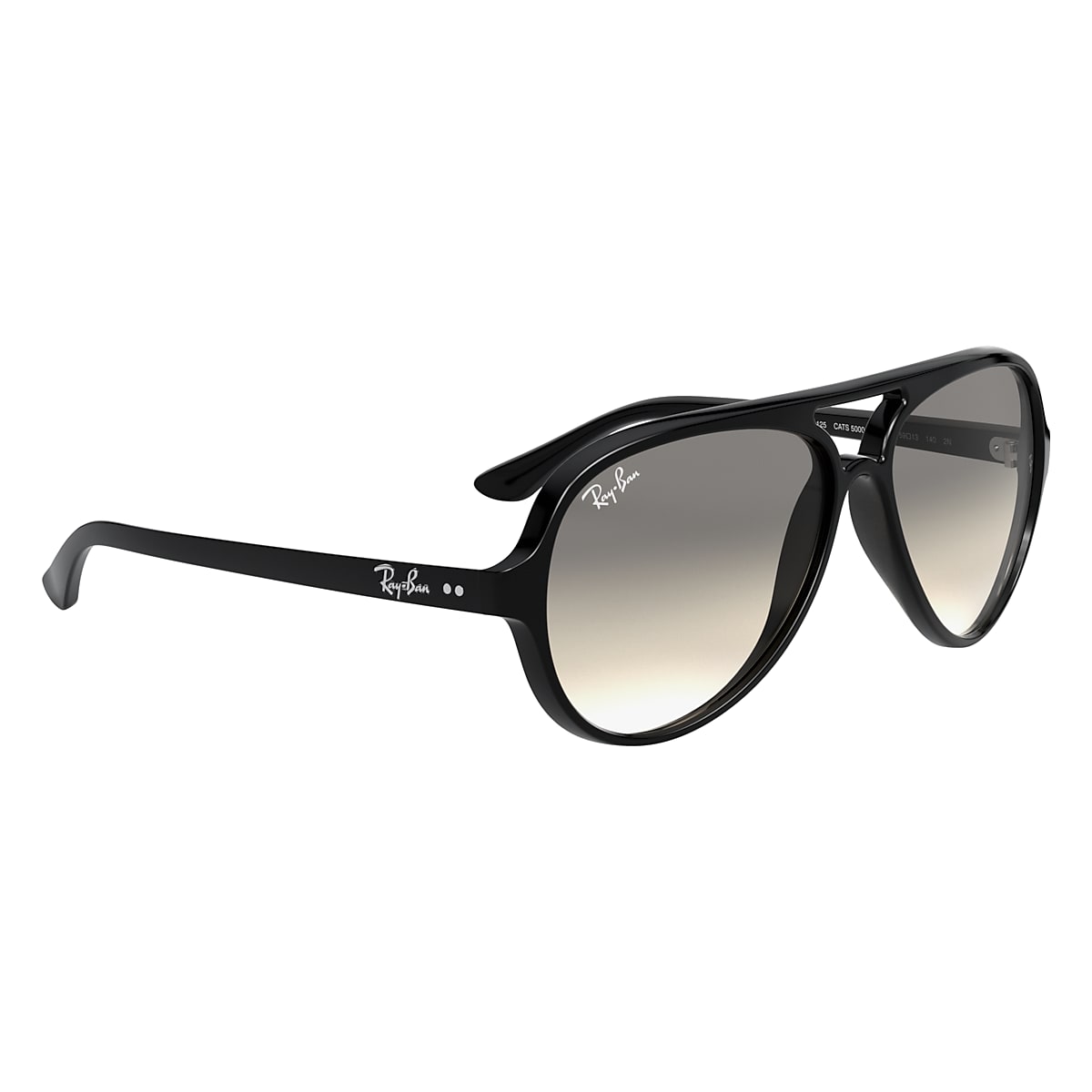 landheer Regenachtig Watt Cats 5000 Classic Sunglasses in Black and Light Grey - RB4125 | Ray-Ban® US