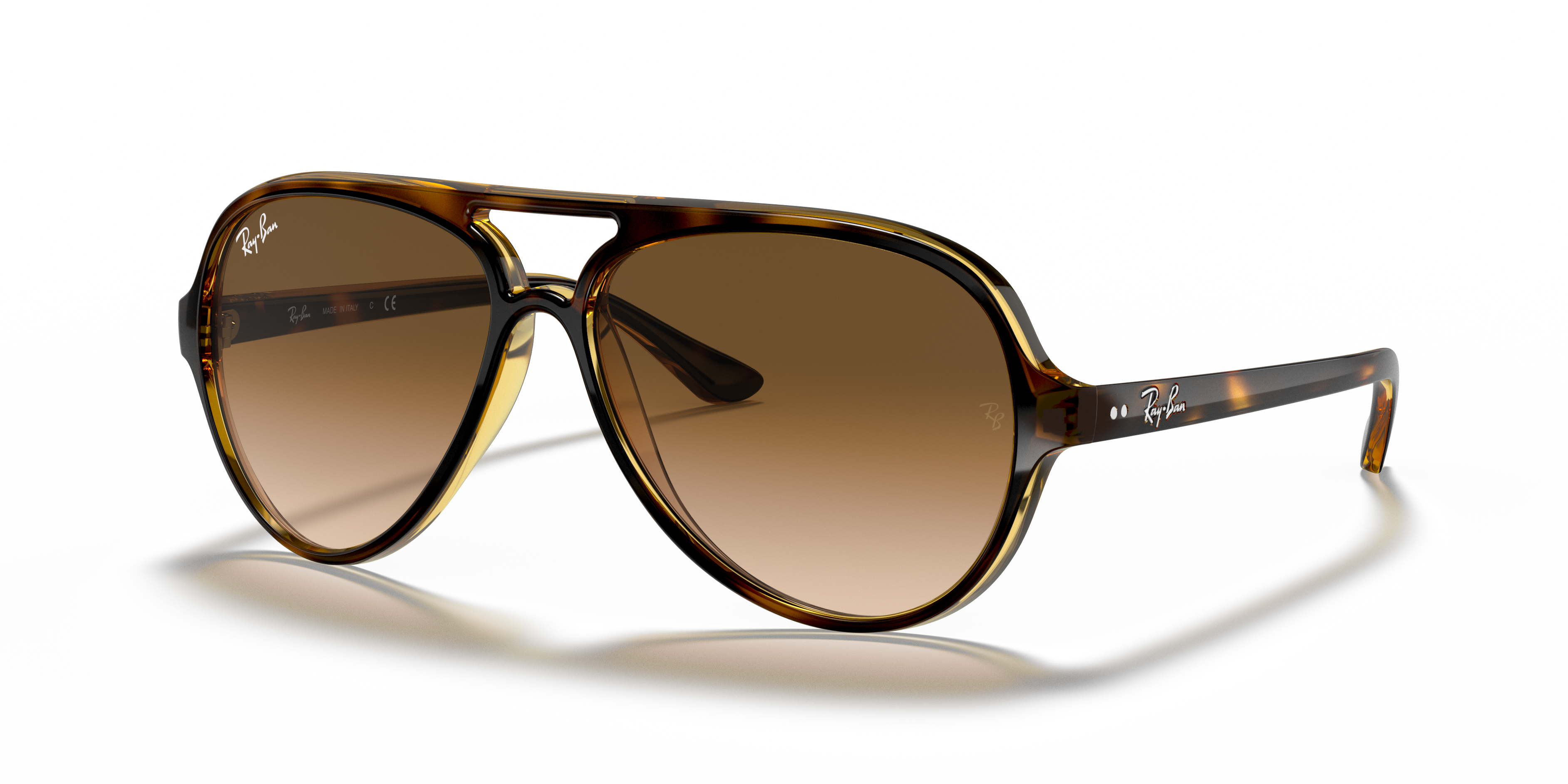 Cats 5000 Classic Sunglasses in Tortoise and Light Brown | Ray-Ban®
